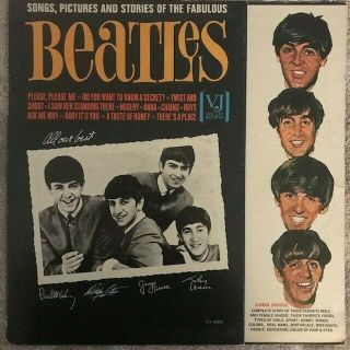 The Beatles - Songs,  Pictures And Stories Of The Fabulous Beatles Lp (1964) Vg,