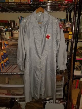 Vintage Mercantile Nyc American Red Cross Volunteer Nurse Uniform Size 14