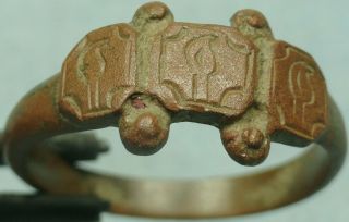 19th C.  Bronze Ring,  Candles