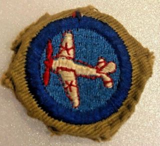 Boy Scouts Of America Bsa Air Scout Aviation Merit Badge Type C 1942 - 1946