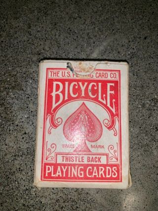 Bicycle Thistle Back Playing Cards 808m Air Cushion