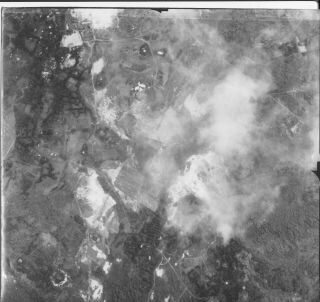 Us Navy Wwii June 15 1944 Iwo Jima Aerial Recon 9x9 Photo 51 Base At Top?