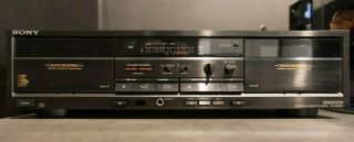 Vintage Sony Tc - Wr520 Dual Stereo Cassette Deck Tape Player - Belts,  Fuses