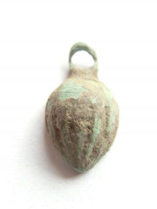 La Tene Period - Ancient Celtic Druids Bronze Acorn Amulet / Pendant