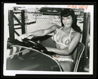 Bunny Yeager Vintage Bettie Page Camera Negative and Proof Photo Funland Pin Up 3