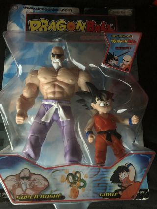 Dragon Ball Series 1 Master Roshi And Goku Dbz Jakks Action Figure Rare
