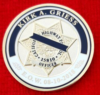 CHP OFFICER CHELLEW CAMILLERI GRIESS LICON MOYE MEMORIAL COINS (LAPD NYPD 3