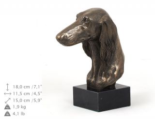 Saluki,  Dog Bust Marble Statue,  Artdog Limited Edition,  Usa