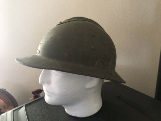 French WWII M26 Adrian Infantry Helmet - Olive Green 2