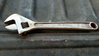 Vintage Proto 12” 712 Adjustable Wrench Professional Mfg Usa