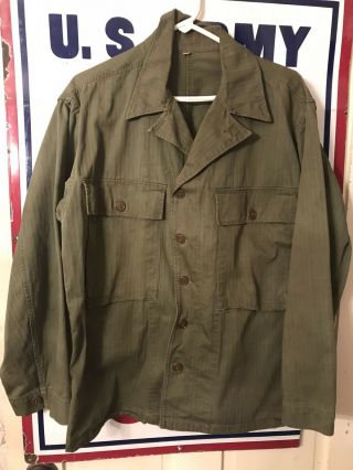 Ww2 Us Army Hbt Shirt Jacket - 38r