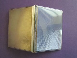 Art Deco Period Sterling Silver Enamel Cigarette Card Case