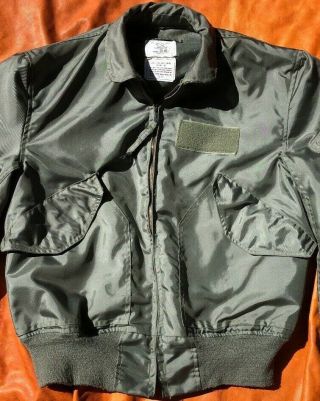 Vintage 1991 Usaf Us Air Force Type Cwu 36/p Flyer Men’s Summer Jacket.  Size M