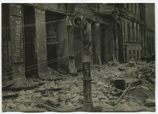 Wwii Large Size Press Photo: Ruined Berlin Street View After The Battle May 1945