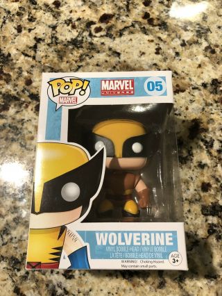 Funko Pop Marvel Wolverine With Brown Suit 05 With Protector Exclusive