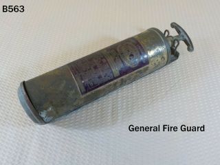 Vintage Brass General Guard Fire Extinguisher Model 85hd