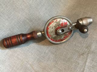 Vintage Viking Eggbeater Style Hand Crank Drill - Made In Usa