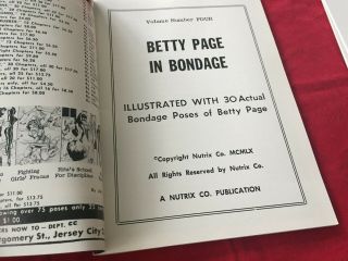 Vintage Betty Page In Bondage Volume 4 Illustrated with 30 Actual Photos - Betty 2