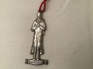 Sterling Silver Oneida Scrooge Hanging Ornament 3 1/2” Tall