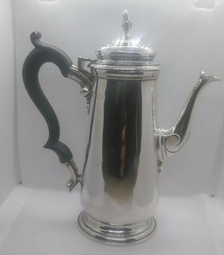 Charles Stuart Harris Solid Silver Coffee Pot London 1901