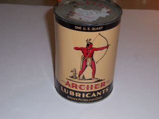 Vintage Archer Aircraft One Quart Motor Oil Tin/can