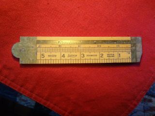 Vintage Lufkin Boxwood No.  372 Wooden Ruler,  12.  0 Inch,