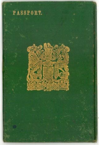 British India Empire Passport - 1917 - Issued Bombay - Government Of Bombay