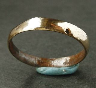 A Medieval Bronze Wedding Ring - Wearable