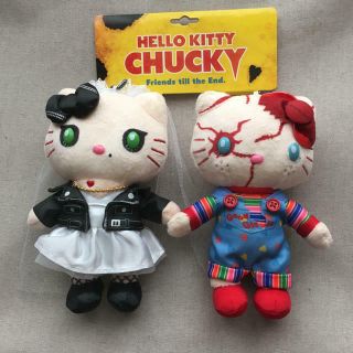 Hello Kitty And Chucky Figure Doll Key Chain Key Ring Usj 2018 Japan Limited