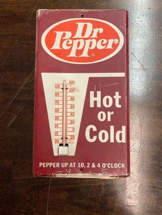 Vintage Dr.  Pepper Thermometer - Hot Or Cold