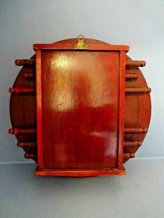 ANTIQUE MAHOGANY LATE VICTORIAN WALL MOUNTED PERPETUAL CALENDER,  c 1890 - 1910 2