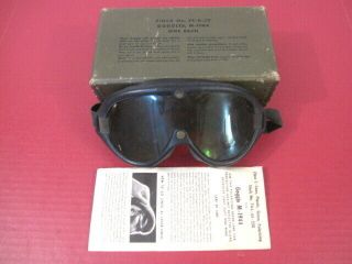 Wwii Us Army Tank Crew Polaroid M - 1944 All Purpose Goggles W/spare Lens