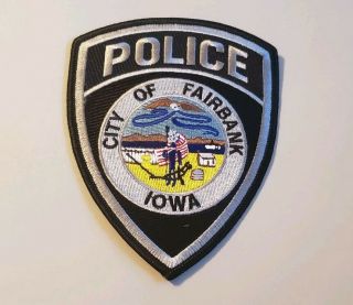 Fairbank Iowa Police Shoulder Patch