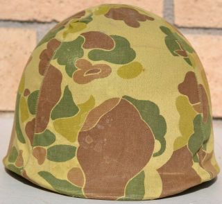 Us M - 1 Helmet " Duck Hunter " Helmet Camo Cover U.  S.  Camouflage