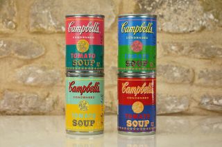 Set Of 4 Limited Edition Andy Warhol Campbell 