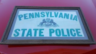 Pa State Police Green Vehicle Door Decal 1960 