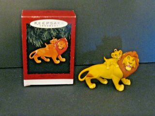 Hallmark Keepsake Christmas Ornament Mufasa And Simba The Lion King 1994