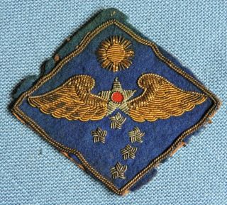 Wwii Far East Army Air Forces C.  B.  I.  Theater - Made Bullion Shoulder Patch