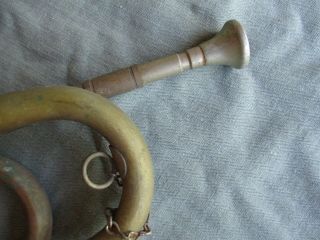 Vtg WWII Rexcraft Brass US Regulation USMC Bugle Trumpet,  US Made 3