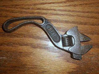 Vintage B & C (bemis & Call) Curved " S " Shape Adjustable Wrench,  8 Inch
