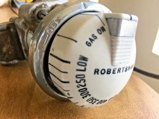 Vintage Stove Parts,  Robertshaw Bj Thermostat,  7/16 Tube,  Left (250 - 550,  W/dial)