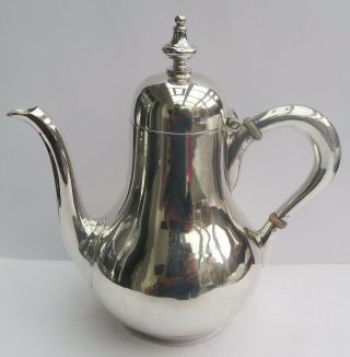 Antique French Silver Coffee Pot By Emile Hugo C.  1870