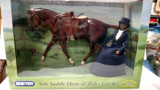 Rare Retired Breyer Horse 1264 Side Saddle Rider Gift Set Nib