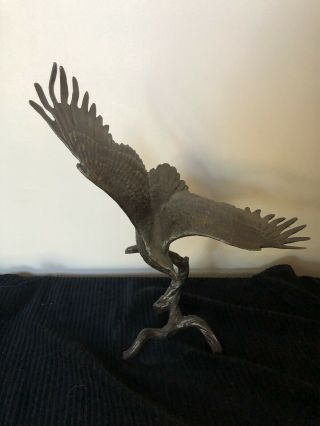 Solid Bronze Eagle By Ronald Van Ruyckevelt