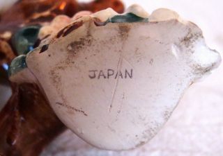 Vintage Norcrest? 3 Pink / Yellow Bluebirds on Branch - Ceramic Porcelain Japan 3