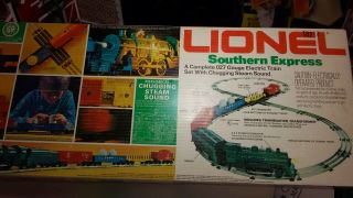 Vintage Lionel Southern Express 027 Gauge Train Set Sticker Still On Box 1960
