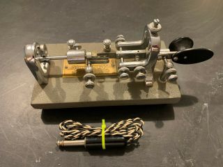 Vintage Vibroplex Bug Telegraph Cw Morse Code Key Keyer 272252