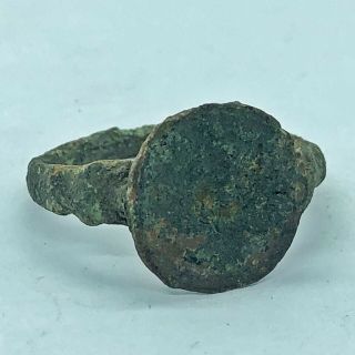 Ancient Roman Empire Copper Ring Artifact Authentic European Antiquity Old