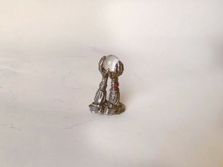 Vintage 1988 Pewter Hands Holding Crystal Ball - Fantasy Fairy Dragon D&d