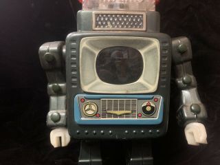 Vtg 50s - 60s Nomura Robot Tin Mechanized Battery Operated Toy Japan Parts/Repair 3